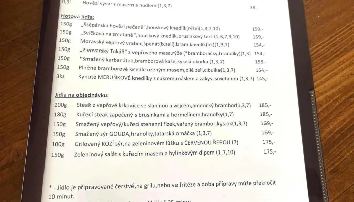 Na Radnici -  Menu - Mírové Nám. 19