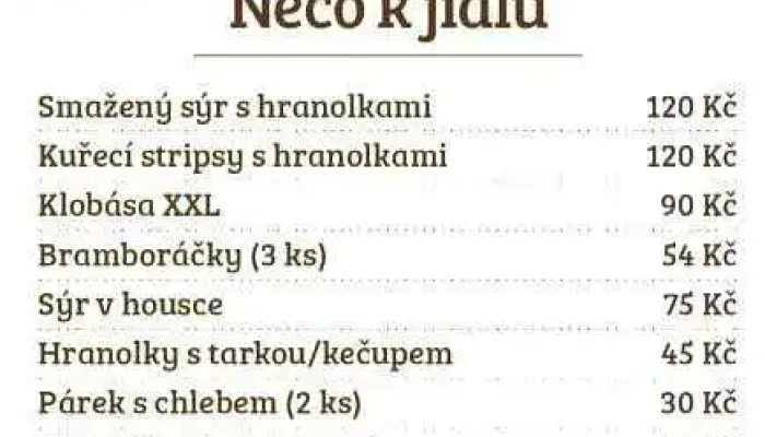 Na Rehacce Menu - Byšičky