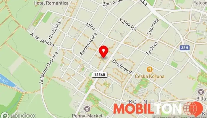 mapa Na Sídlišti 1962 Restaurace, Česká restaurace, Obědová restaurace v Benešova 644