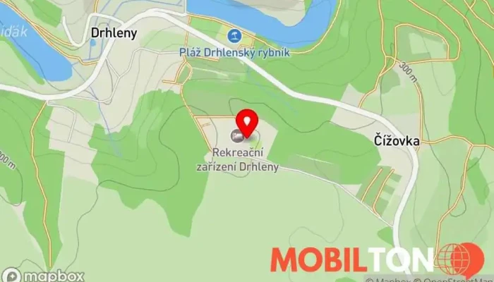mapa Na Výsluní Restaurace v Čížovka