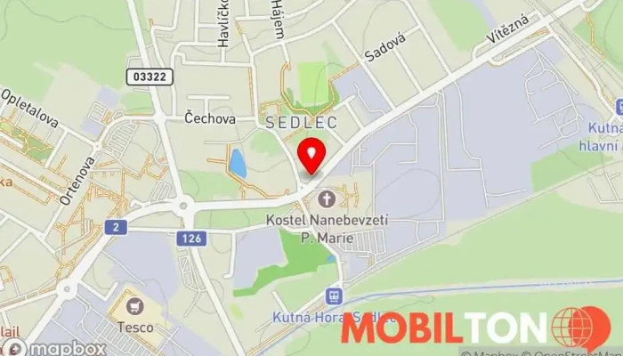 mapa Na závisti Restaurace v 31Kutná Hora-Kutná Hora 3