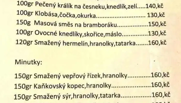 Na Zavisti Menu - 31kutná Hora-kutná Hora 3