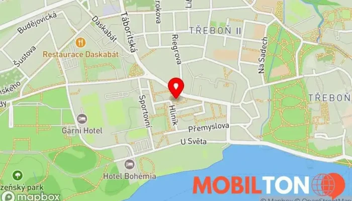 mapa Nabíječka na telefon veřejná Opravna mobilních telefonů v Třeboň II