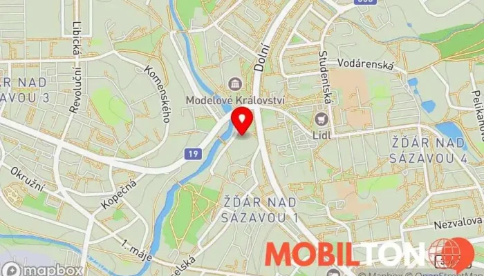 mapa Nábřežní terasy, restaurace a penzion Restaurace, Penzion v Nábřežní ulice, Havlíčkovo nám. 254/7