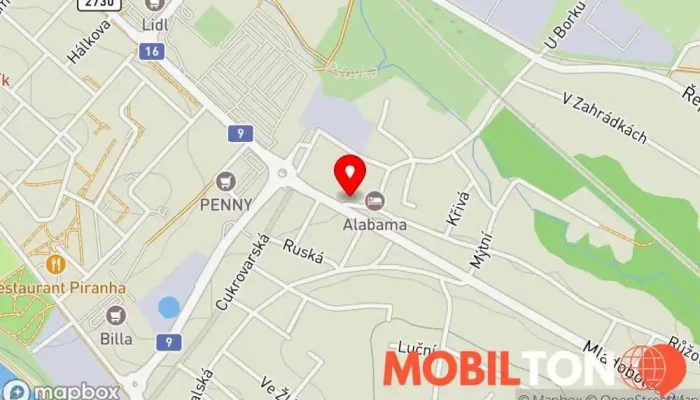 mapa Namastaey India Mělník Indická restaurace v Okružní 2545/9