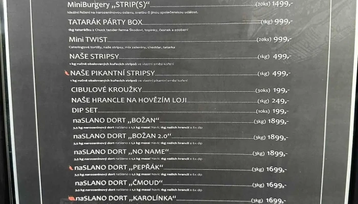 Naslano Nasladko Menu - Janáčkovo Stromořadí 156