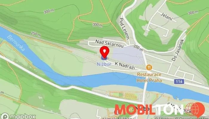 mapa Nižbor  v č.p. 141