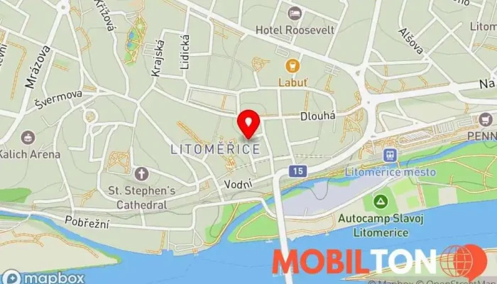 mapa NO.1 -Litoměřice- Pravá Vietnamská Restaurace . Vietnamská restaurace v Litoměřice