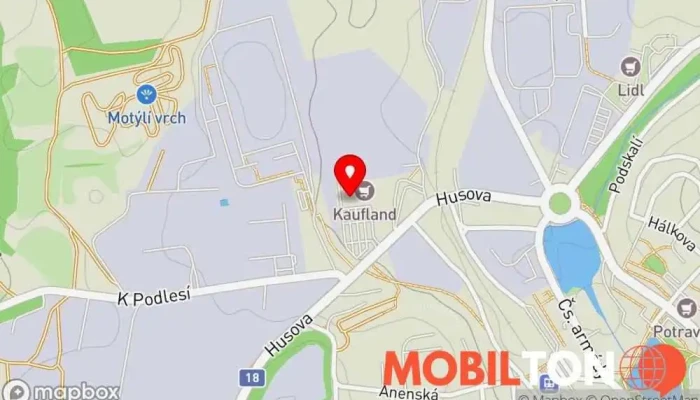 mapa Nón Viet Příbram Asijská restaurace, Bistro, Rychlé občerstvení, Suši restaurace, Thajská restaurace, Vietnamská restaurace v Husova 622