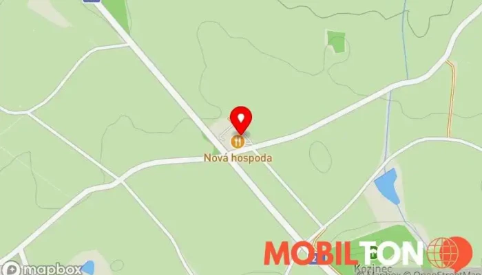 mapa Nová Hospoda - restaurace a penzion Restaurace, Penzion v Sedlec-Dívčice