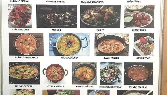 Novy Taj Mahal -  Menu - Kolín Ii