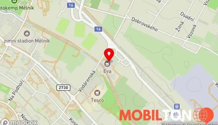mapa Občerstvení Rychlé občerstvení v Chloumecká 3376