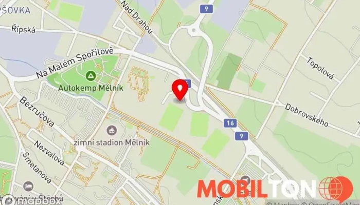 mapa Občerstveni Antipup Rychlé občerstvení v Řípská 3378