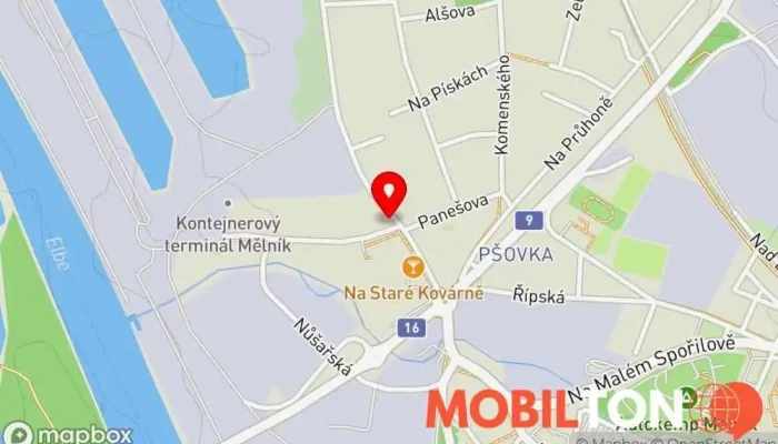 mapa Občerstvení Čertovka Bistro v 25, Českolipská 1132