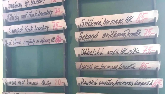 Obcerstveni Certovka Menu - 25, Českolipská 1132