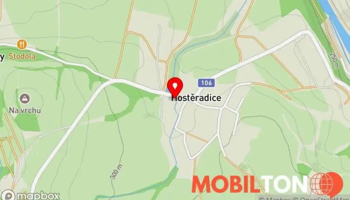 mapa OBČERSTVENÍ dvě lípy Restaurace v Hostěradice