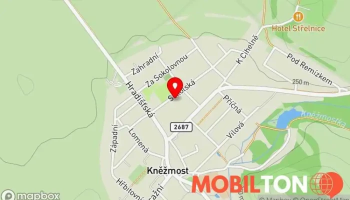 mapa Občerstvení Koupaliště Kněžmost Rychlé občerstvení v Sokolská 219