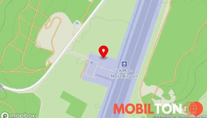 mapa Občerstvení letiště Most Restaurace v Letiště 434 01 Most