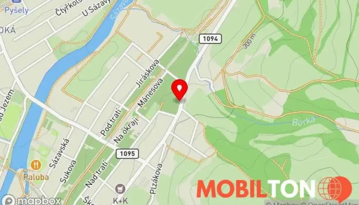 mapa Občerstvení na Benďáku Restaurace v Sokolská 308