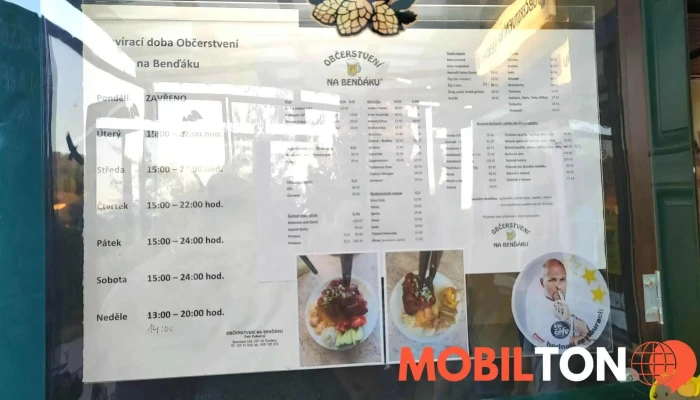 Obcerstveni Na Bendaku Menu - Sokolská 308