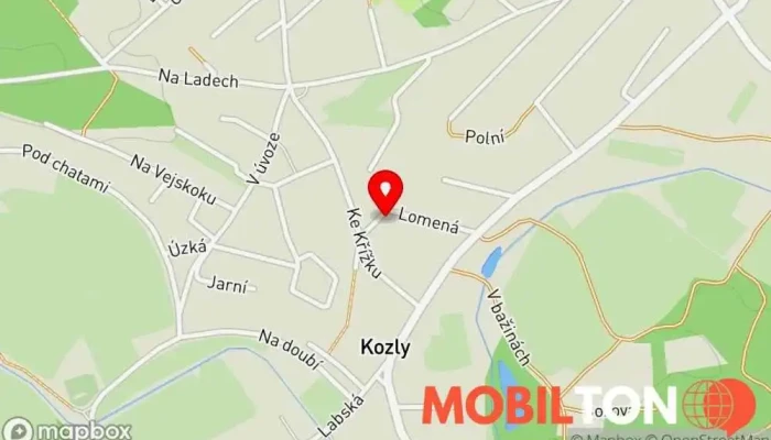mapa Občerstvení u Helen Rychlé občerstvení v Kozly