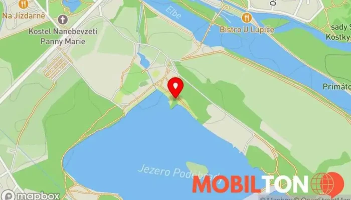 mapa Občerstvení U Modrý štiky Rychlé občerstvení v Jezero