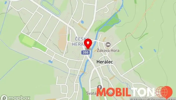 mapa Občerstvení U Mostu Restaurace, Hospoda v Herálec