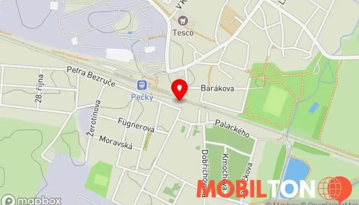 mapa Občerstvení U Podchodu Restaurace v Tř. 5. května 475