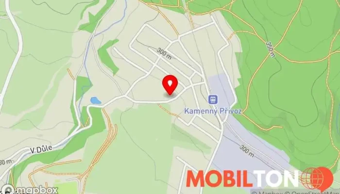 mapa Občerstvení u Veselky Restaurace v Kamenný Přívoz
