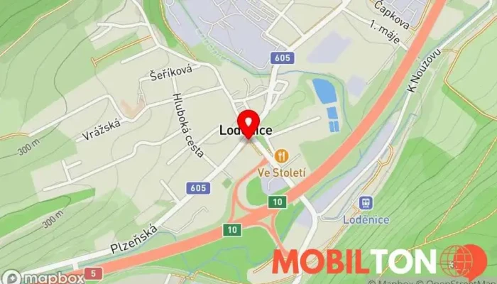 mapa Občerství 