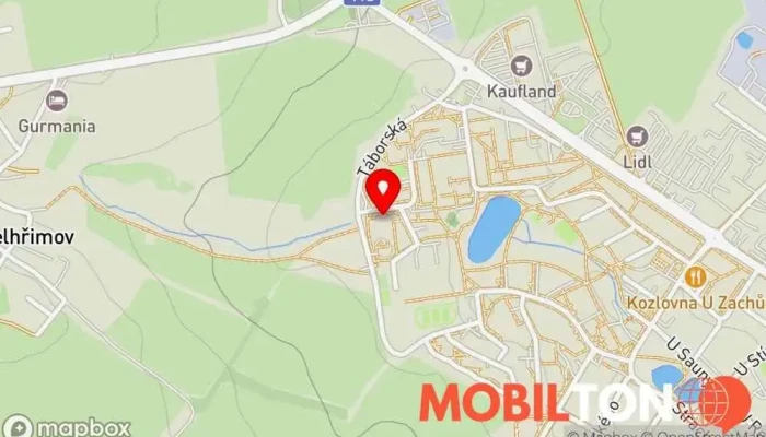 mapa Oprafoun Opravna mobilních telefonů v Táborská 1872