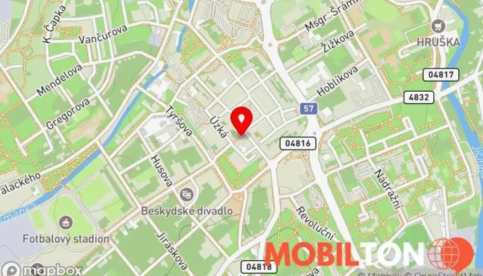 mapa Opravatelefonu.cz - servis mobilních telefonů Opravna elektroniky v 1, Lidická 2106