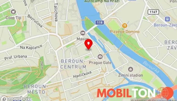 mapa OpravnaMobilu  v Husovo nám. 175