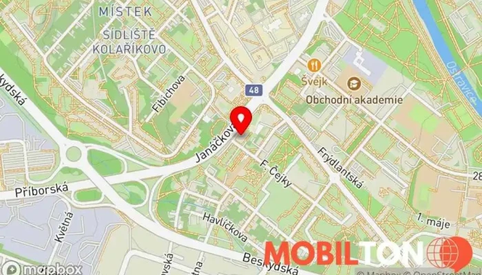 mapa OpravujemeApple | Servis Apple zařízení Frýdek-Místek Opravna mobilních telefonů v F. Čejky 450