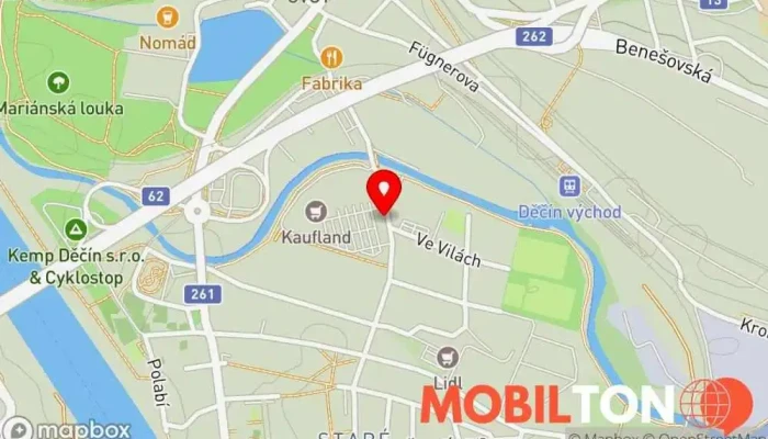 mapa Palác Food Asijská restaurace, Rychlé občerstvení v Oblouková 1450/8