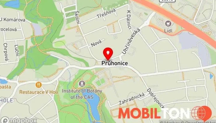 mapa Paloma Průhonice Restaurace v Květnové nám. 53