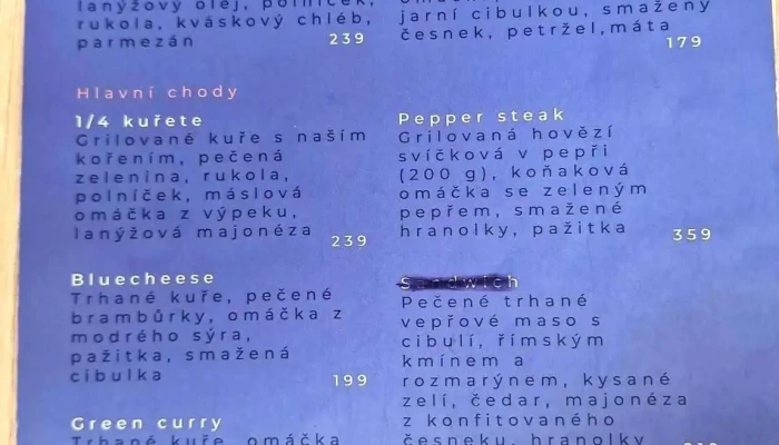 Par Soust Menu - Riegrovo Nám. 4