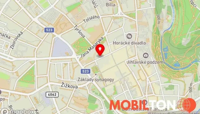 mapa Pekárna Veselo Pekárna v Husova 46