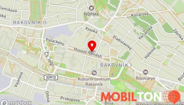 mapa Pekařství u Skoupých s.r.o. Pekařství v Husovo nám. 130