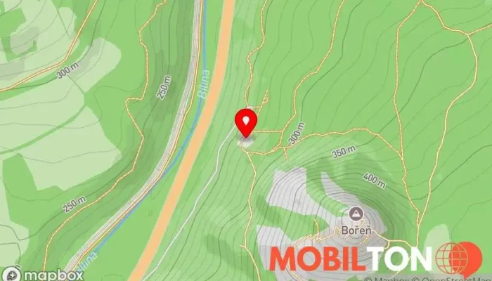 mapa Penzion Bořeň Restaurace v 5. května 191/69