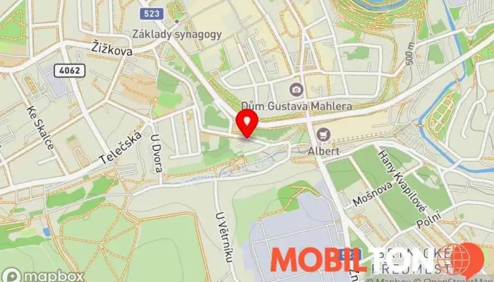 mapa Penzion Dena Penzion, Kavárna / Čajovna, Prodejna zákusků, Restaurace v Fibichova 4731