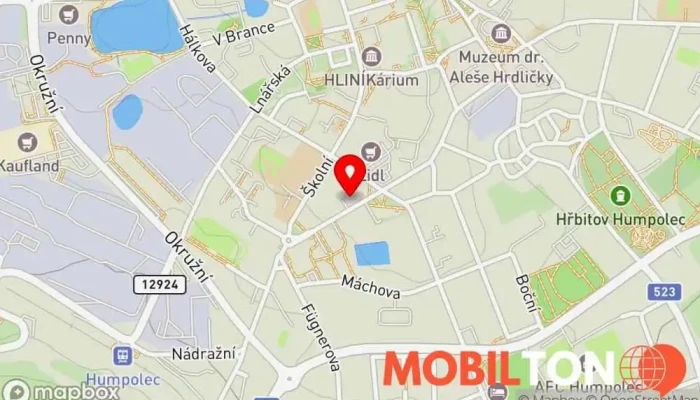 mapa Penzion Růže Ubytování v Masarykova 857