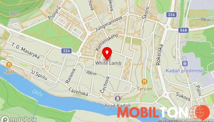 mapa Penzion U Karla IV. Penzion, Restaurace v J. Švermy 13