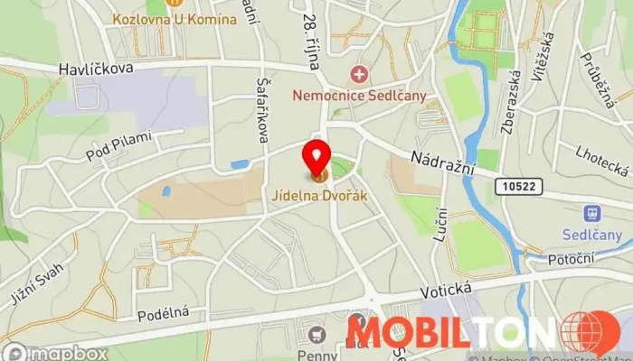 mapa P.h. Gastro S.r.o. Restaurace v Komenského nám. 46