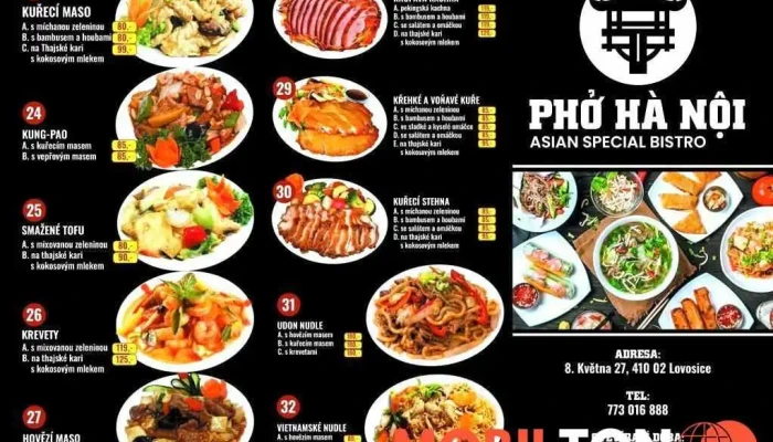 Pho Ha Noi   Asian Special Bistro Menu - Lovosice