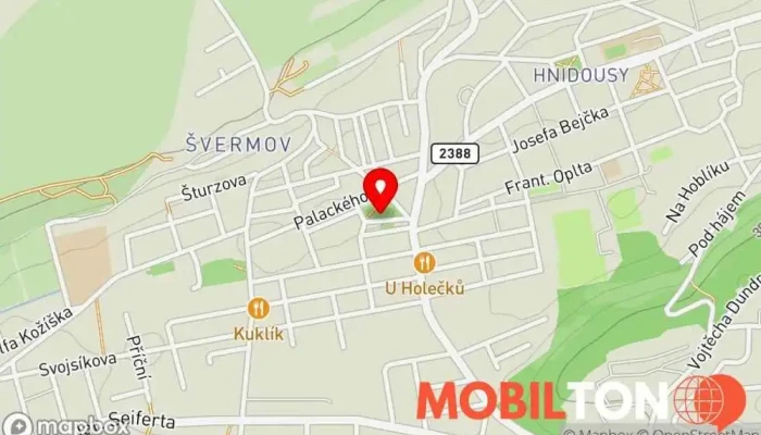 mapa Phở làng việt Restaurace v Švermov