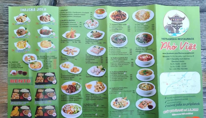 Pho Viet -  Menu - Benátky Nad Jizerou Iii