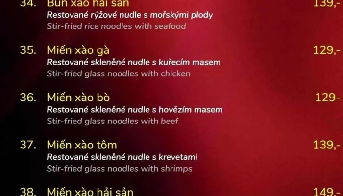 Pho Viet Menu - Mladá Boleslav Iv
