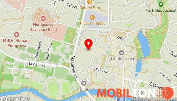 mapa Phở Vietnam Vietnamská restaurace v Havlíčkova 2177