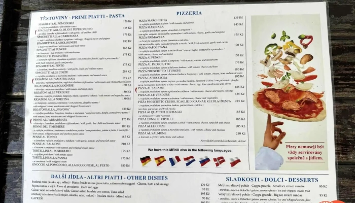 Piazza Navona -  Menu - Vnitřní Město